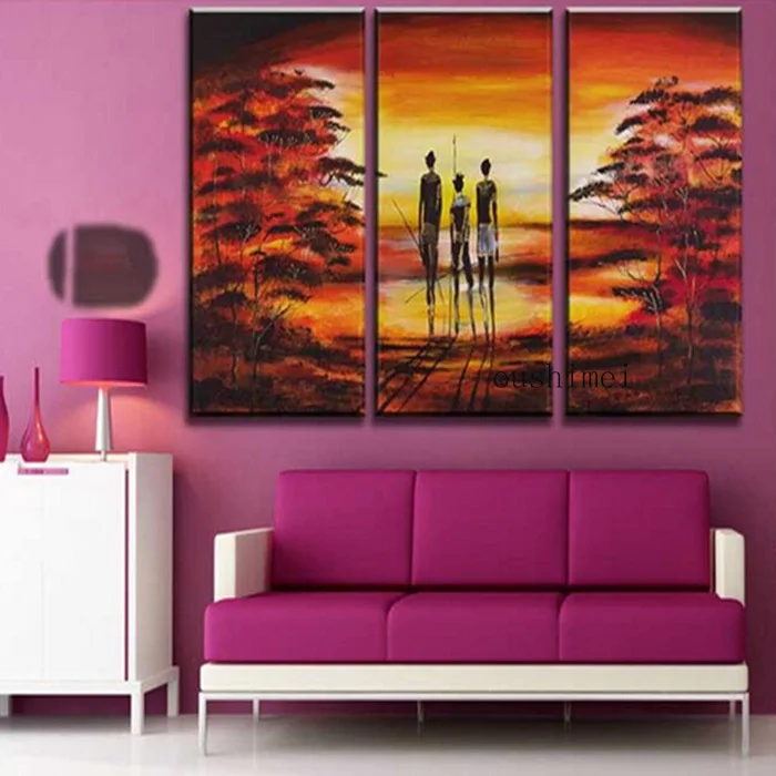 

Hand Painted Pictures Abstract India Landscape Oil Painting Wall Painting Home Decor Art Picture On Canvas For Living Room Wall