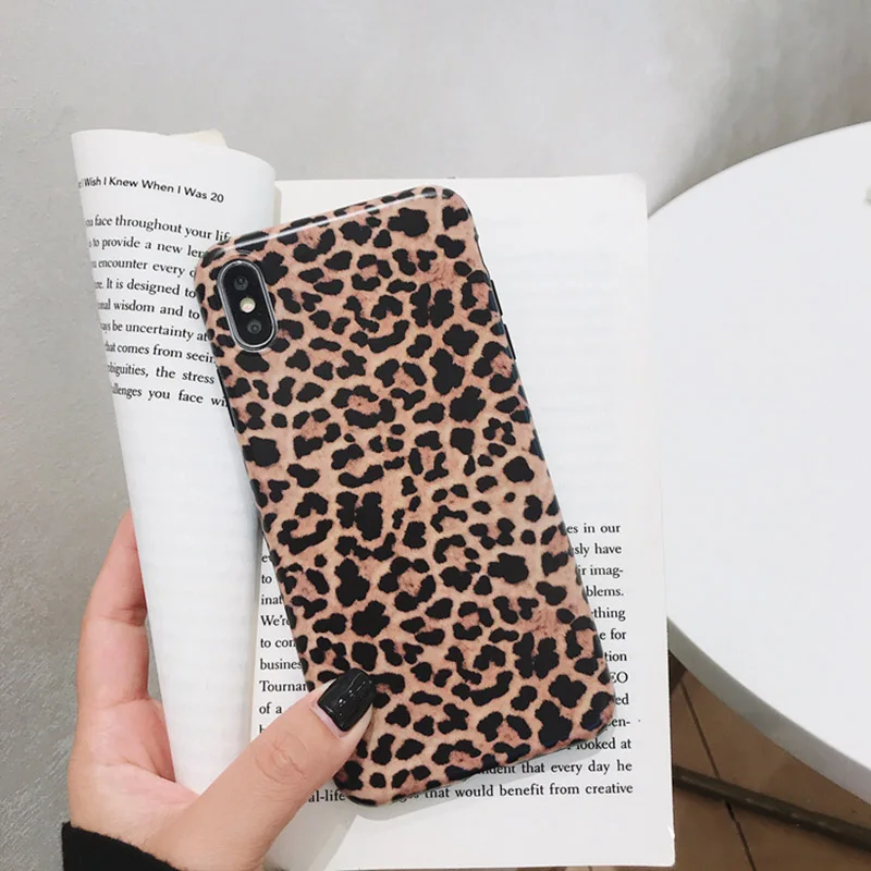 Модный чехол для телефона с леопардовым принтом iphone XS Max XR X 6 S 8 7 plus задняя крышка
