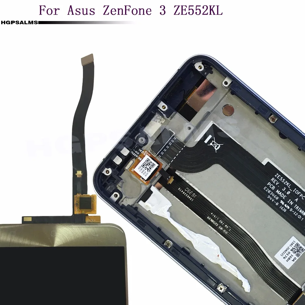 Для Asus ZenFone 3 ZE552KL ЖК дисплей сенсорный экран дигитайзер стекло в сборе с рамкой