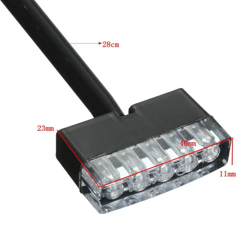 12V Универсальный мотоцикл квадроцикл мини 5 светодиодный задний фонарь остановка хода сигнал стоп-сигнал