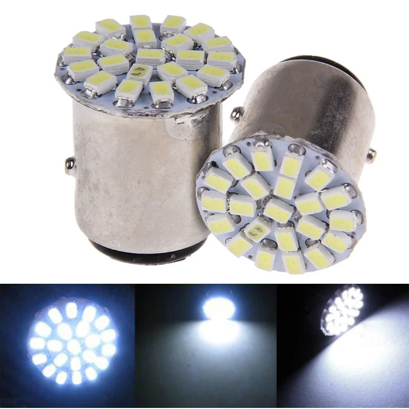Pro 10 шт./упак. белый 22 SMD 1157 BAY15D светодиодный светильник задний фонарь стоп сигнал