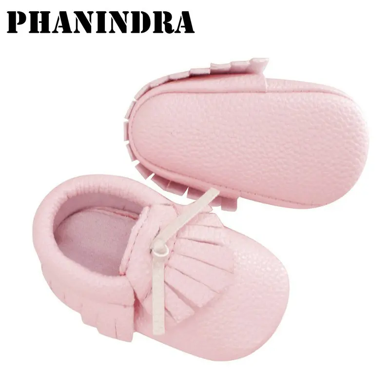 Мокасины обувь для первых шагов новорожденных девочек начинающих ходить кожаная
