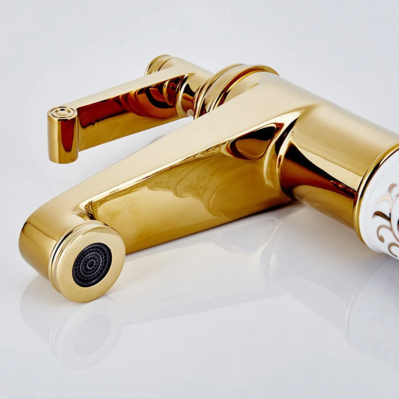 Смеситель для раковины FLG Gold faufauусиление платформы Mixer 154-22G | Обустройство дома