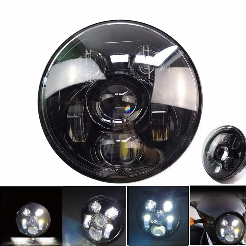 Harley Moto rcycle 5 3/4 &quotHarley фара 75&quot moto светодиодный налобный фонарь для Softail Dyna Sportster
