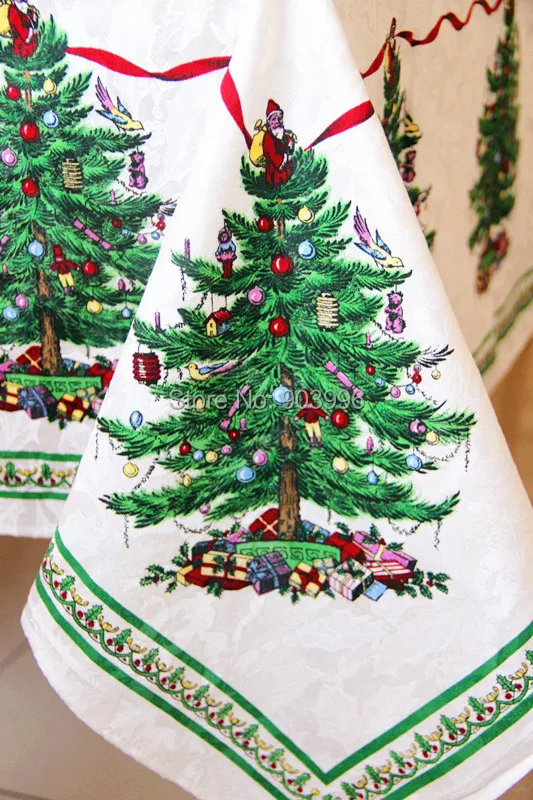 Бесплатная доставка-Рождественская скатерть из жаккардовой ткани Continental | Дом и