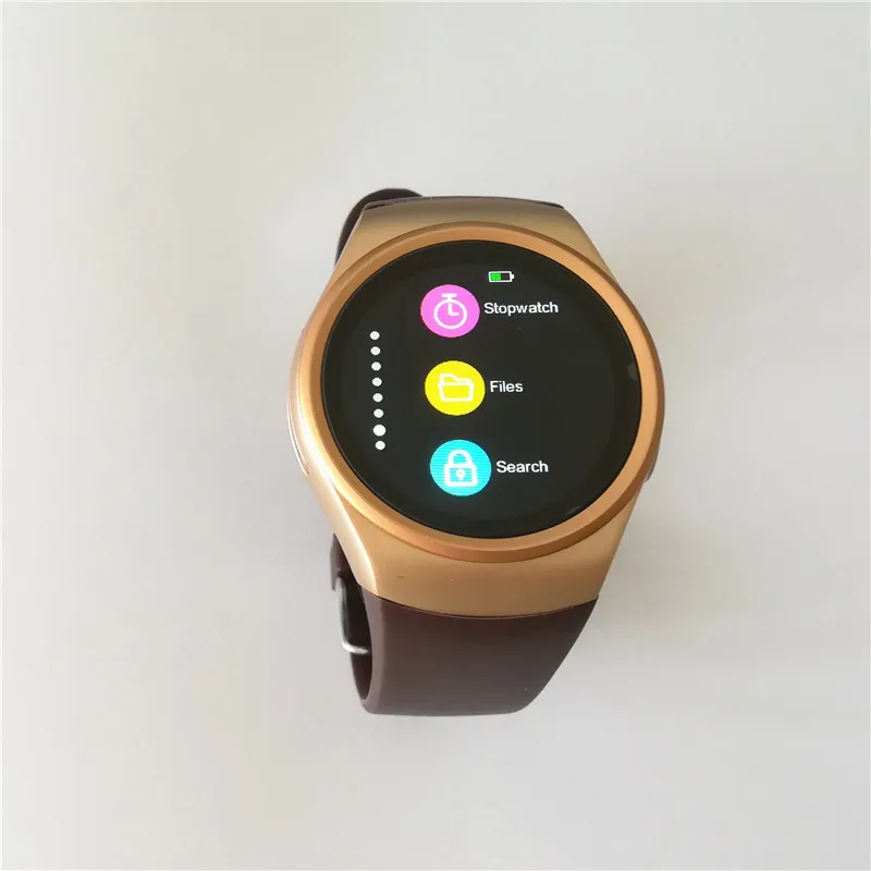 Смарт-часы полностью округлые Android/IOS bluetooth Reloj inteligente Sim карта монитор сердечного
