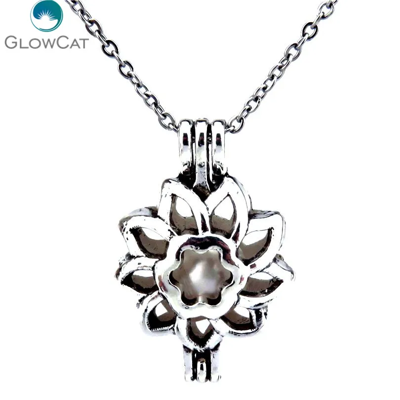 Vvp249 Креативные подсолнечника медальон Цепочки и ожерелья натуральный жемчуг