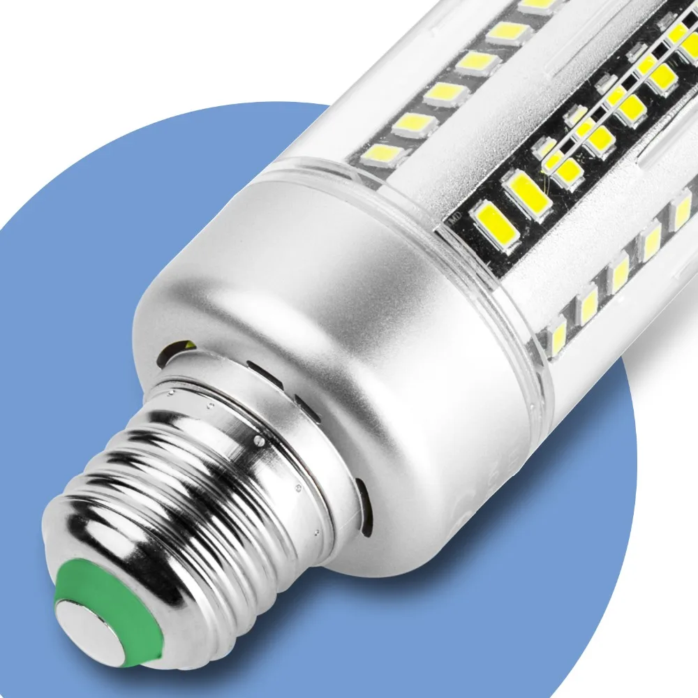 1 шт. E27 светодио дный ламп накаливания 220 В E14 Алюминий кукурузы огни 110 SMD 5736 lÁmparas