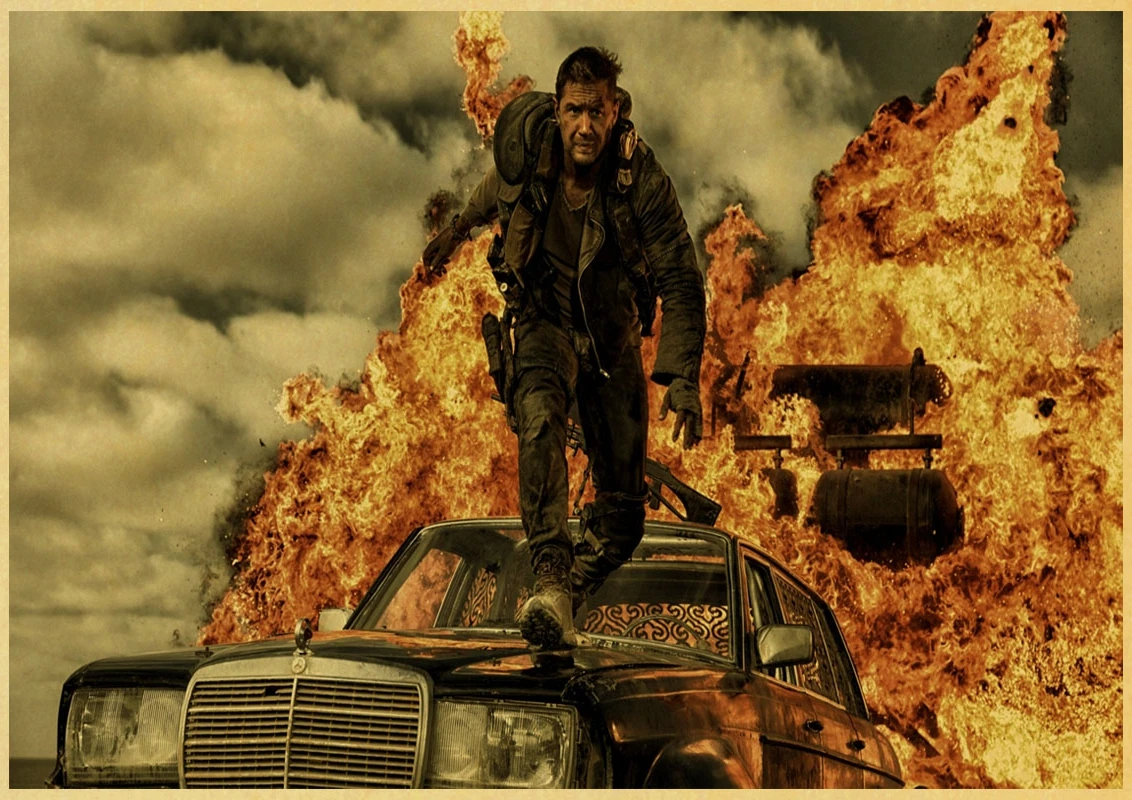 Ретро плакат mad max классический фильм Том Харди чарлиз Терон украшение для дома