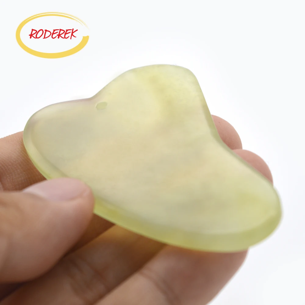

Natural Jade Guasha Board Xiuyan Jade Gua Sha Massage Tool Chinese Body Healthcare Therapy Health Product