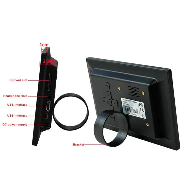 ALLOET цифровая фоторамка 7 дюймов LED 800x480 Цифровая Будильник MP3 MP4 Movie Player|Цифровые
