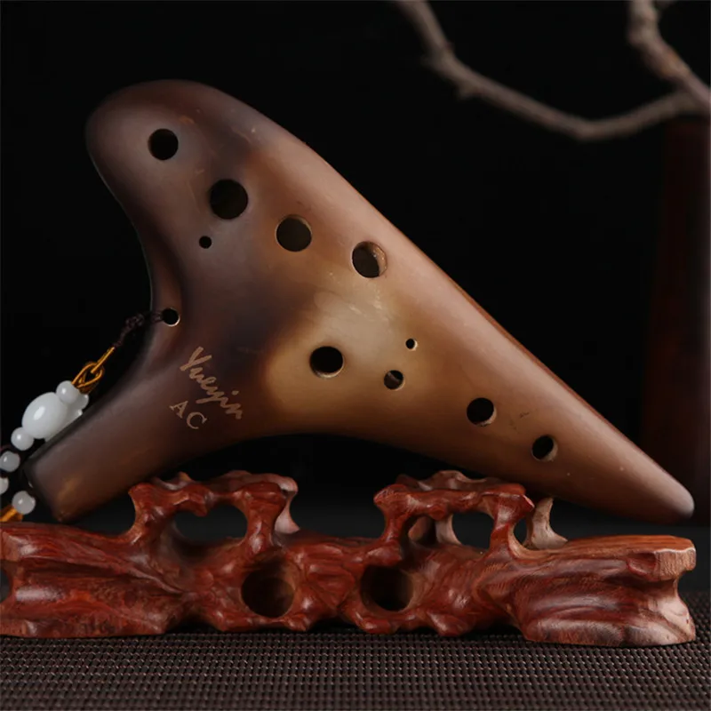 12 отверстий Ocarina smolders Alto C Ключ флейта ручной работы керамический музыкальный