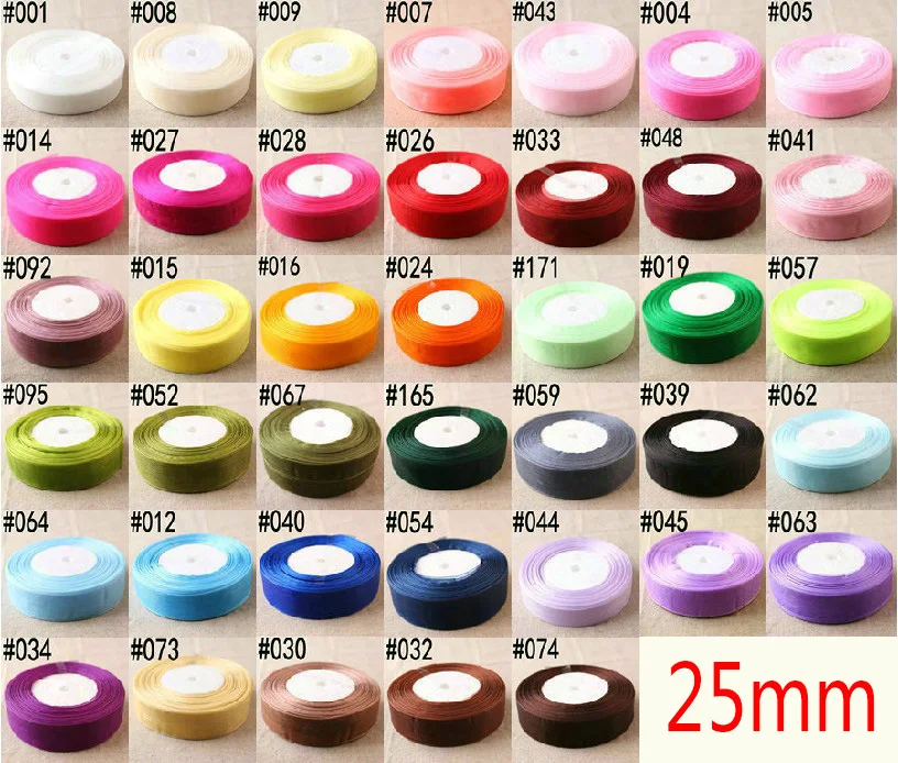 50Y 25mm Organza Ribbon Apparel Sewing Fabric DIY Gift Packaging Wedding Decoration Tapes Christmas Party Supplies A | Дом и сад