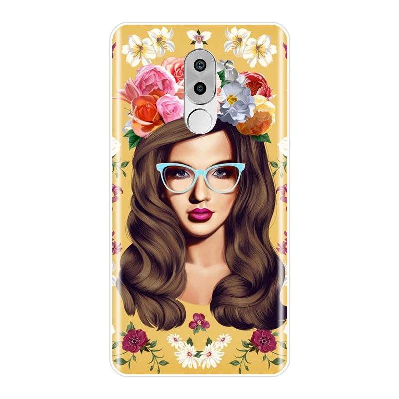 Чехол накладка для Huawei Honor 6 5A 4X 5X 6X мягкий силиконовый чехол розового и желтого