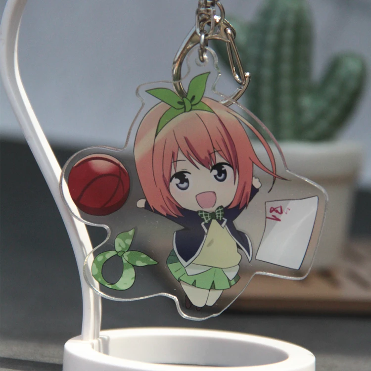 Аниме Quintuplets Go Toubun no Hanayome Nino Nakano Косплей акриловый брелок с подвеской для сумки