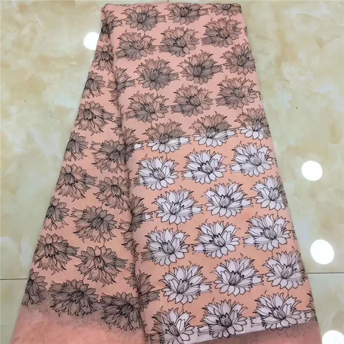 Elegant party dress material African mesh cloth French net lace fabric PDN123(5yards/lot) many color | Дом и сад