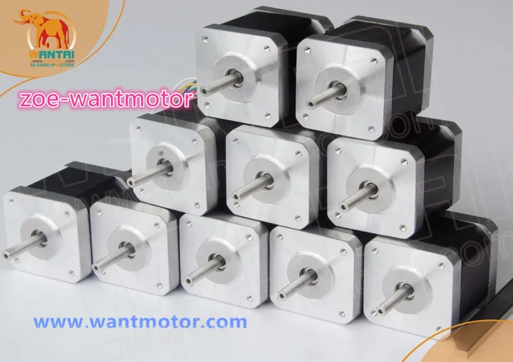 Хорошее качество! Европейский стандарт! 10 шт. Nema 17 Wantai 42BYGHM809 0 9 градусов 4000 ГГц см а