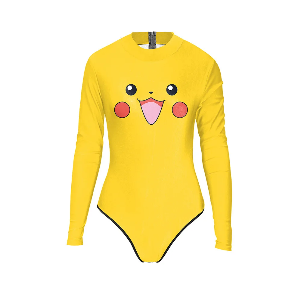 Косплэй Пикачу Купальники Купальник Летний Новый сексуальный купальник дамы