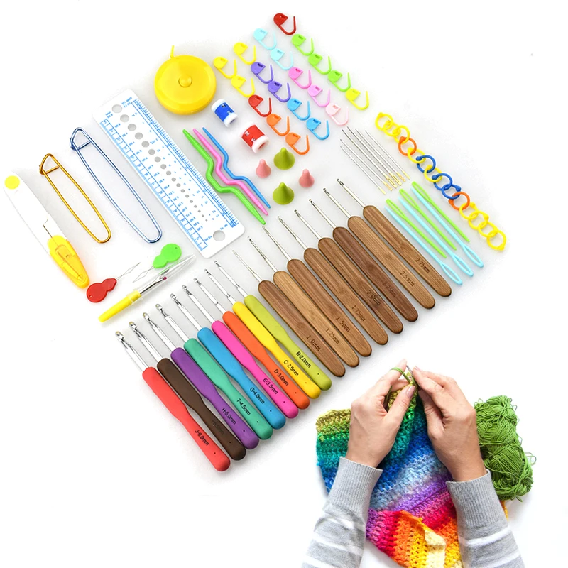 KOKNIT крючком спицами набор 8 шт бамбуковые прослойки в Вязание иглы 9 шт.
