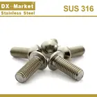 M3 Крышка головки кнопки винт, ISO7380 316 из нержавеющей стали шестигранные крепежи 4 мм-50 мм, A017