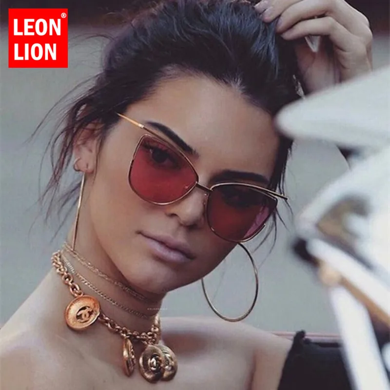 LeonLion Новое поступление 2021 кошачий глаз солнцезащитные очки женские