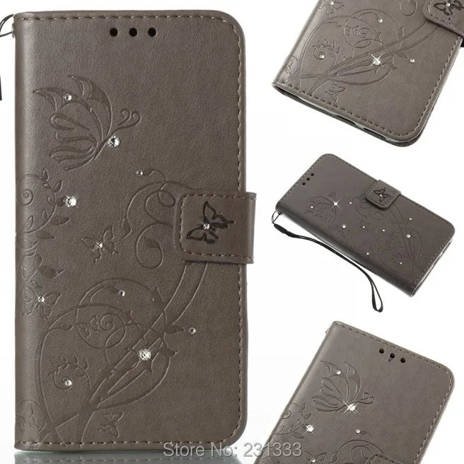Чехол-Кошелек C-ku из искусственной кожи с цветком и стразами для Samsung Galaxy NOTE8 S8 PLUS