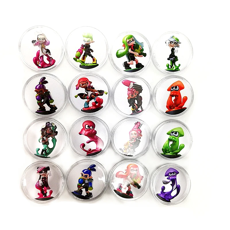 16Pcs Splatoon 2 8 шт./компл. NFC карта для Amiibo Bayonetta 2 Игра коллекция монет Ntag215 тег NS переключатель "Сказка о джелда" Марио Кирби Kart Splatoon Diablo - Цвет: 16Pcs Splatoon 2