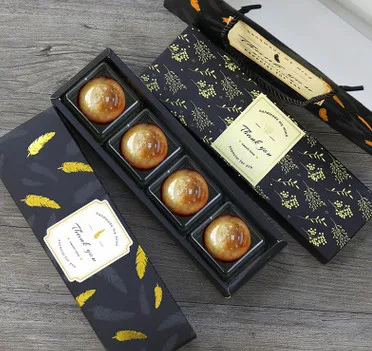 100 шт. посылка коробка для печенья черного и розового цвета|box box|box pinkbox black |