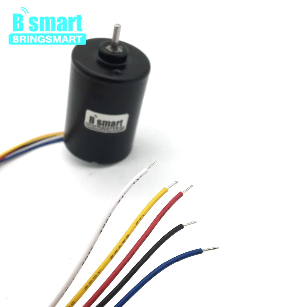 Bringsmart A3650 бесщеточный Электрический мотор 4000-8000 об/мин 12 вольтового источника электропитания постоянного тока регулируемый обратный высокий крутящий момент мини electricmotors запчасти
