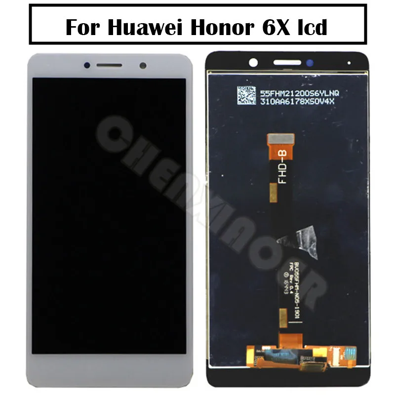 100% протестированный ЖК дисплей для HUAWEI Honor 6X GR5 2017 кодирующий преобразователь