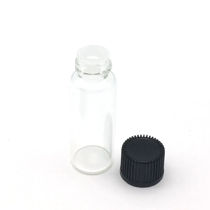

20pcs 5ml Perfume Clear Glass Vials Mini Essential Oil Bottle with no hole tip Small Perfume Sample Bottles