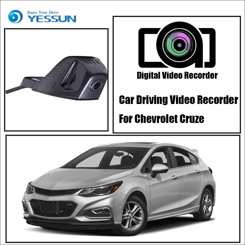 Цифровой видеорегистратор YESSUN для автомобиля с передней камерой HD 1080P Chevrolet Cruze|dash