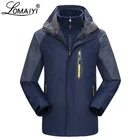 Ветровка LOMAIYI с флисовой подкладкой для мужчин и женщин, водонепроницаемая теплая парка с капюшоном для работы и осени, 3XL, AM145