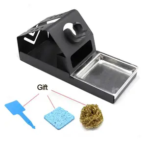 t12 soldering iron station stand stable welding solder iron tips holder with insulation pad brass wire ball tip cleaner sponge free global shipping
