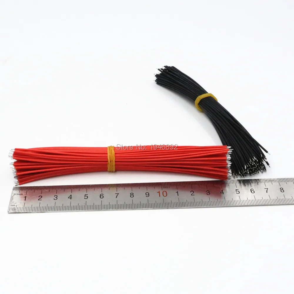 100 шт./лот 26awg-15 см UL 1007 двойная головка Луженый кабель припой Fly jumper провод