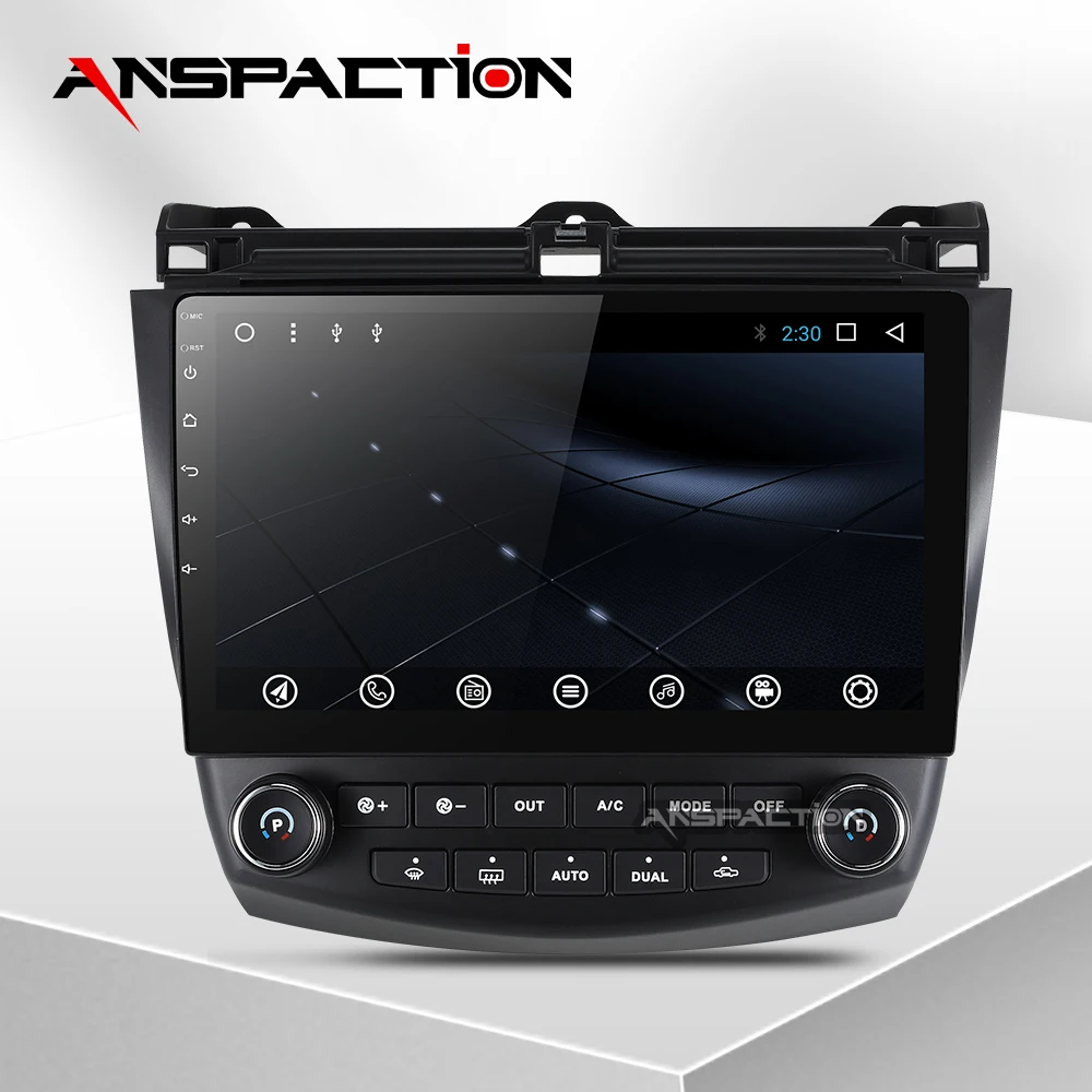 OctaCore android 8 1 автомобильный dvd gps навигатор плеер для Honda Accord 7 2003 2007 Радио Видео