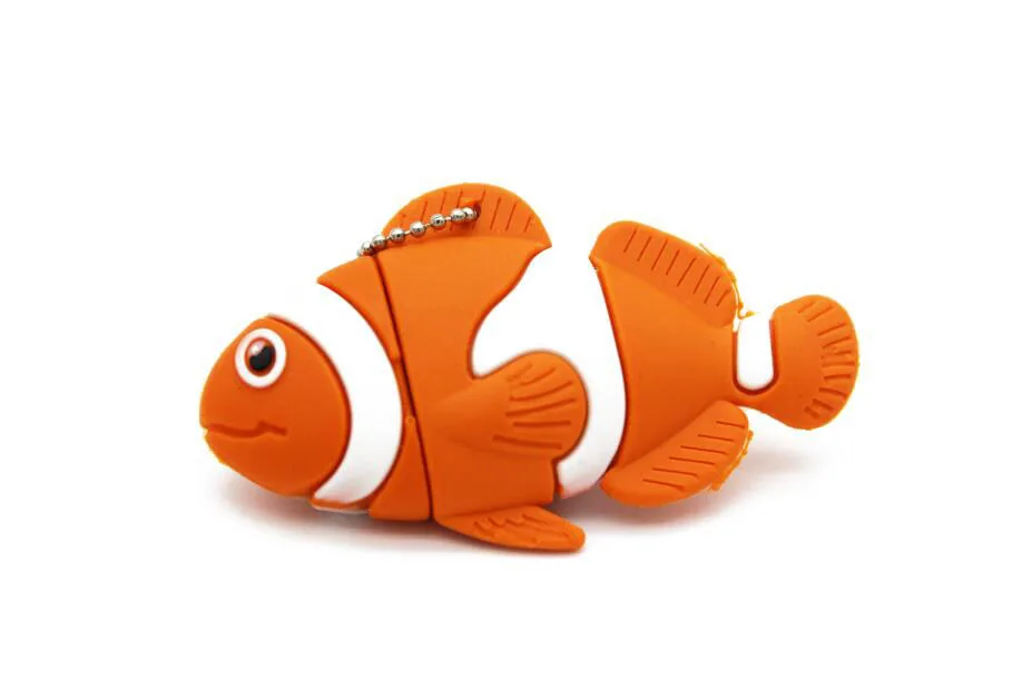 Jaster lovely fish, usb флеш-накопитель, 64 ГБ, 32 ГБ, маленькая ручка-накопитель с животными, 16 ГБ, карта памяти, мультяшный USB 2,0
