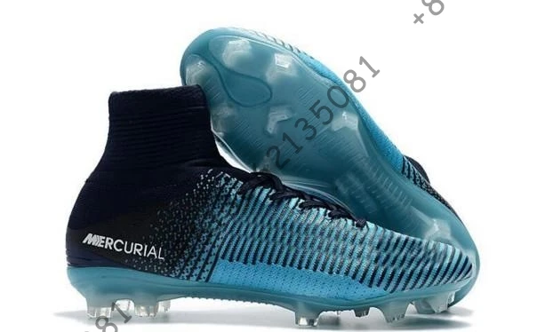 Высокие мужские детская обувь для футбола Superfly V FG футбольные бутсы мальчиков