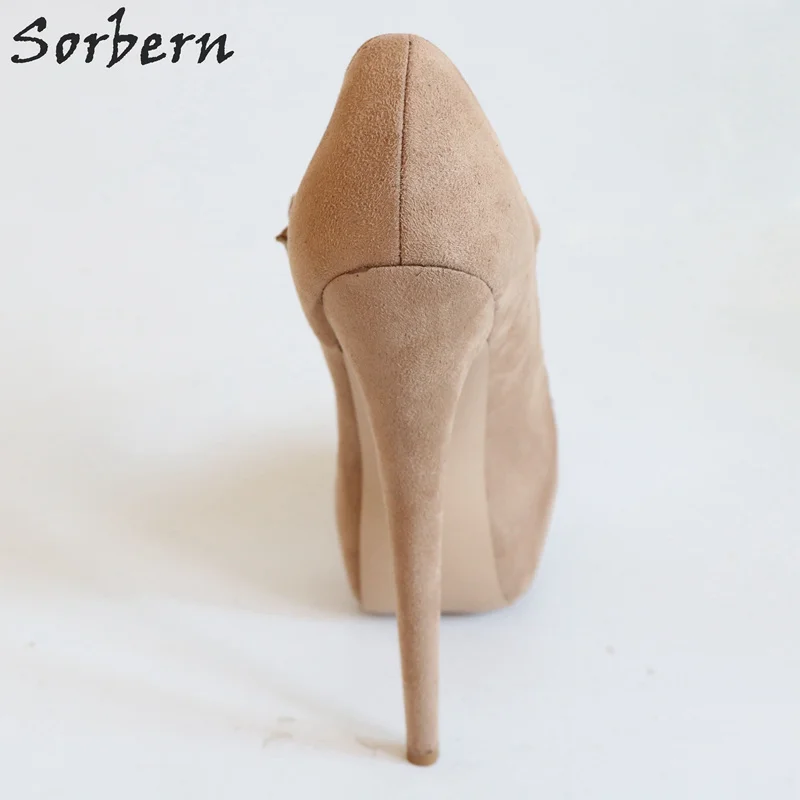 Sorbern/модные женские туфли-лодочки mary janes на высоком каблуке, обувь на платформе, вечерняя Обувь, осенняя женская обувь, большие размеры, телесный каблук