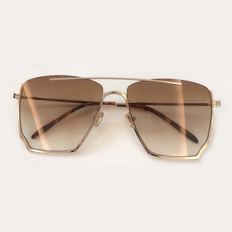 No6 Sunglasses Винтажные Квадратные Солнцезащитные очки для женщин брендовая дизайнерская оправа из сплава Sunglases ретро солнцезащитные очки Oculos Gafas De Sol - Цвет линз: No6 Sunglasses