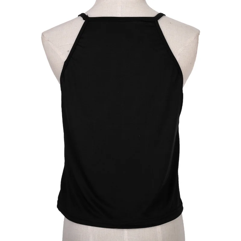 Женский топ без рукавов с черным ремешком на лето|casual tanks|top blackwomen summer vest |