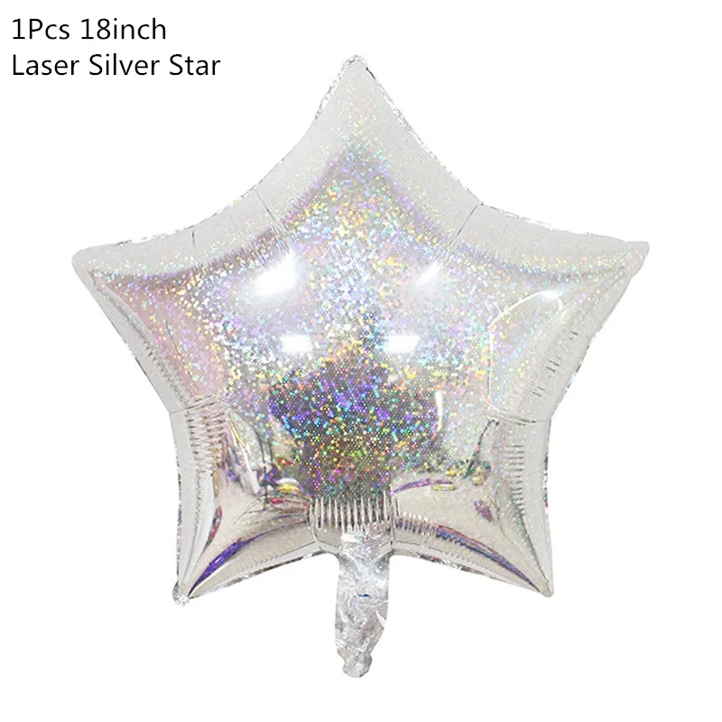 1pcs laser silver Космическая вечеринка астронавт ракета корабль фольгированные шары Галактика/Солнечная система тематическая вечеринка Мальчик Дети День рождения украшения сувениры - Цвет: 1pcs laser silver