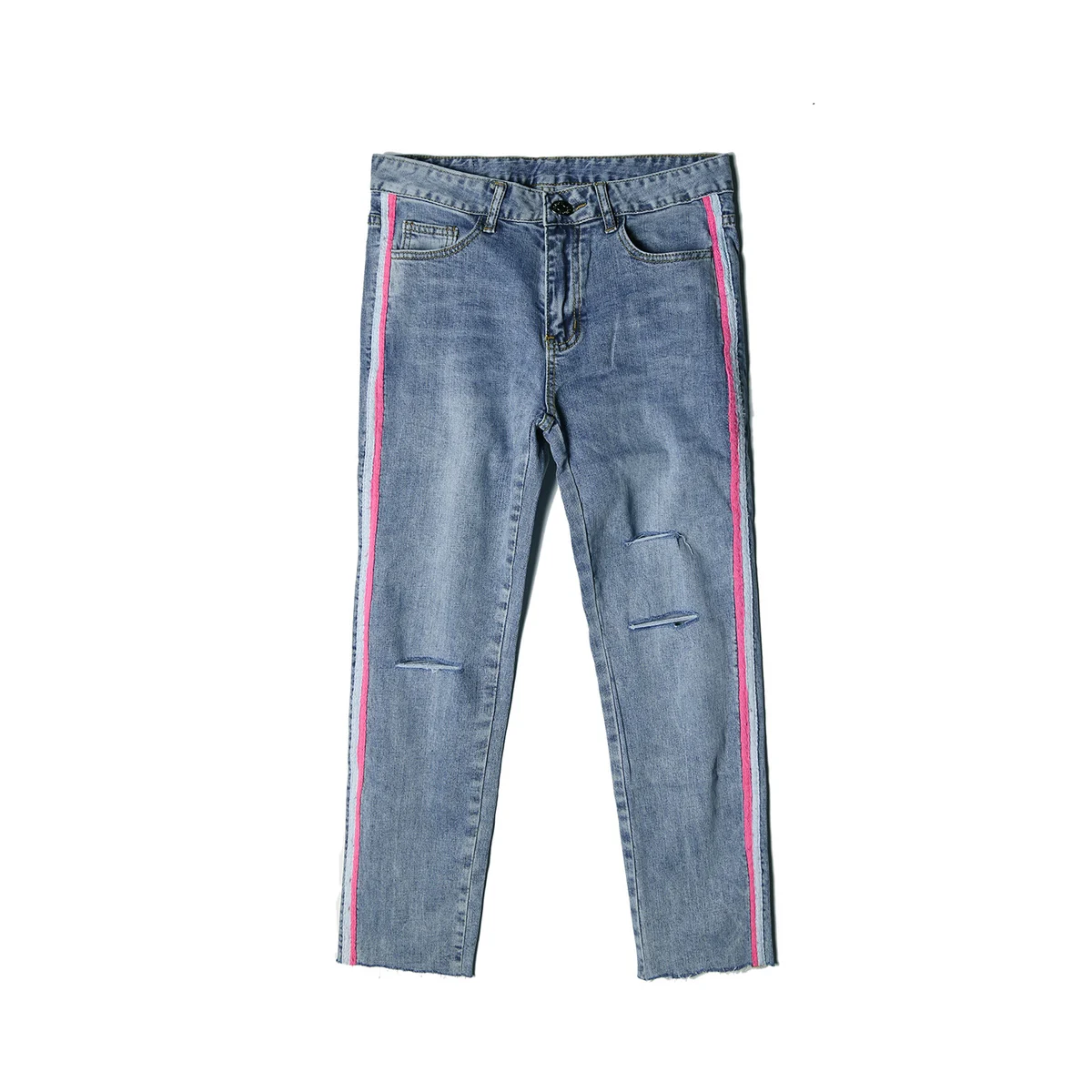 Новинка весны 2018 модные мужские джинсы с тесьмой для подростков|fashion jeans men|jeans fashion