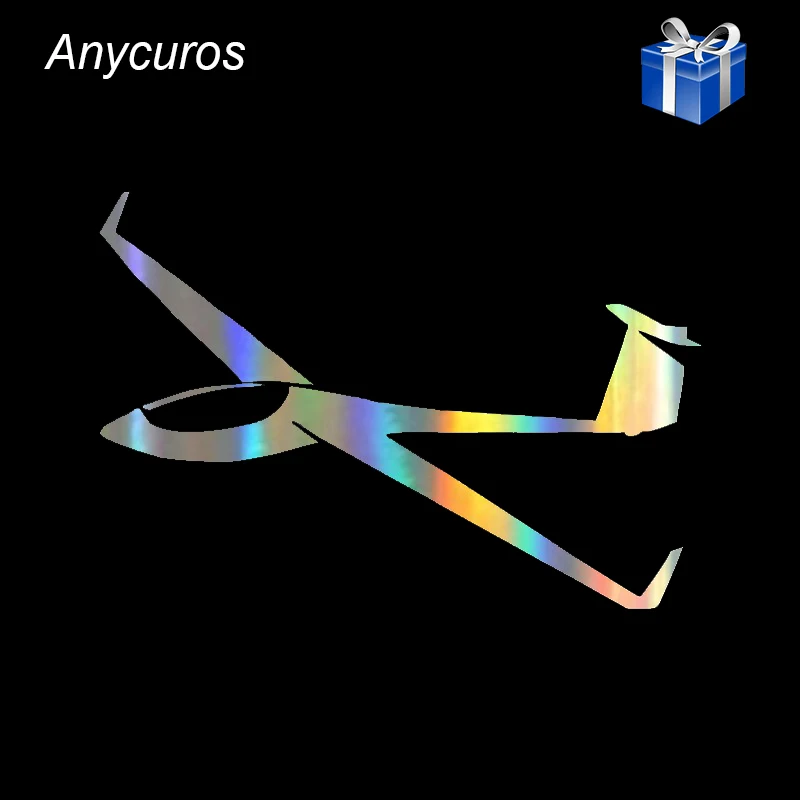 Anycuros Art Glider Пилот Мотоцикл Стайлинг автомобиля виниловые наклейки 18 см * 12