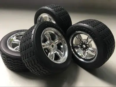 Оригинальный HPI 1/10 на дороге Серебряный 5 спиц колеса Дрифт шин набор для Kyosho Tamiya