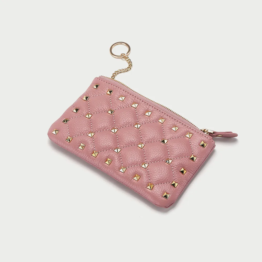 YIQIN BERYL кошелек из натуральной кожи с цепочкой держатель Billfold короткие молнии