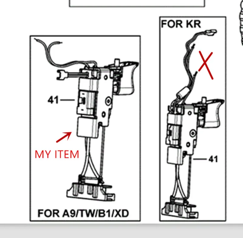 Переключатель для DeWALT N319241 DCD700 DCD710 DCD700CK2 DCD701 DCF805|dewalt dewalt|switch switch |