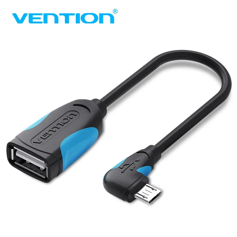 Vention OTG адаптер Micro USB к 2 0 конвертер кабель 90 градусов для Android Samsung Galaxy Xiaomi Tablet|usb to
