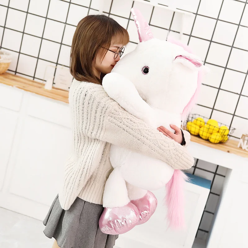 

2019 Cute 60/80cm Kawaii Unicorn Plush Toy Lovelu Stuffed Animal Toys for Children Soft Doll Home Decor Lovers Birthday Gift