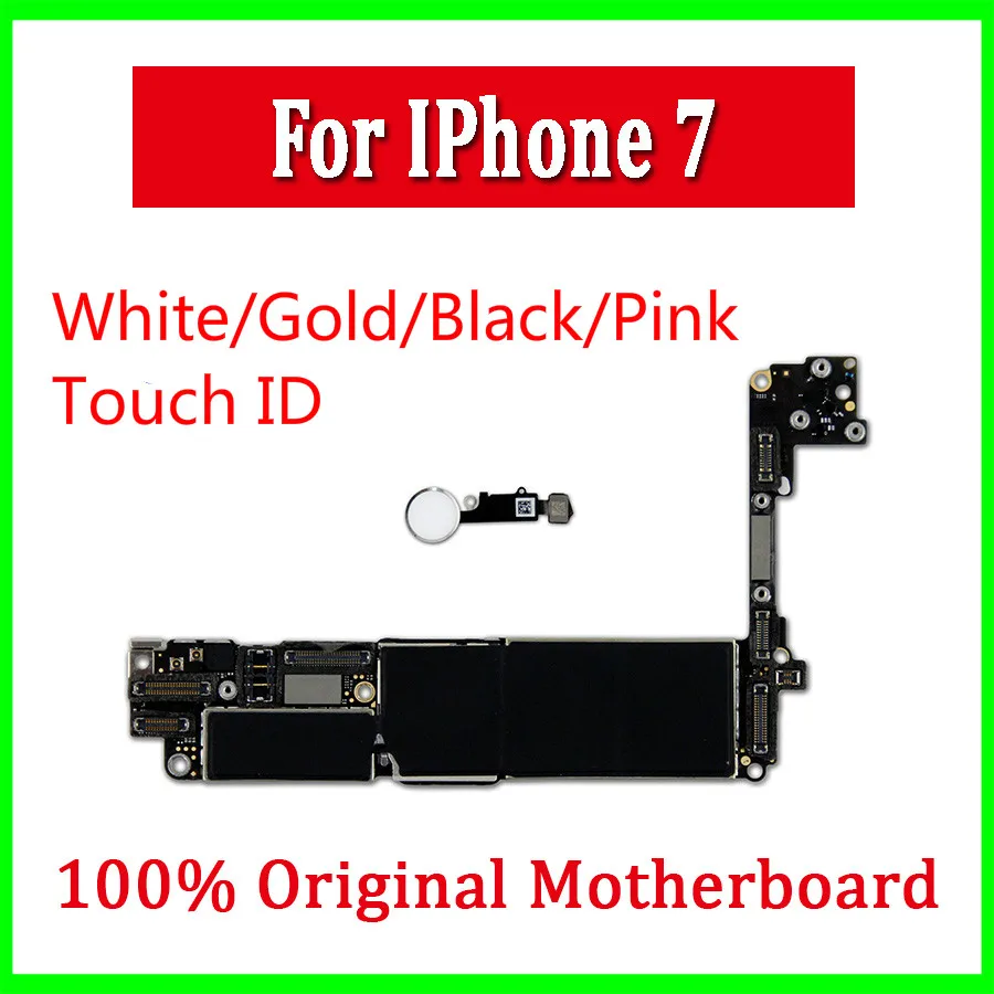 Материнская плата для iPhone 6S, материнская плата с сенсорным ID для iPhone 6S, оригинальная разблокированная материнская плата с чипами 16 Гб 64 Гб 128 ГБ